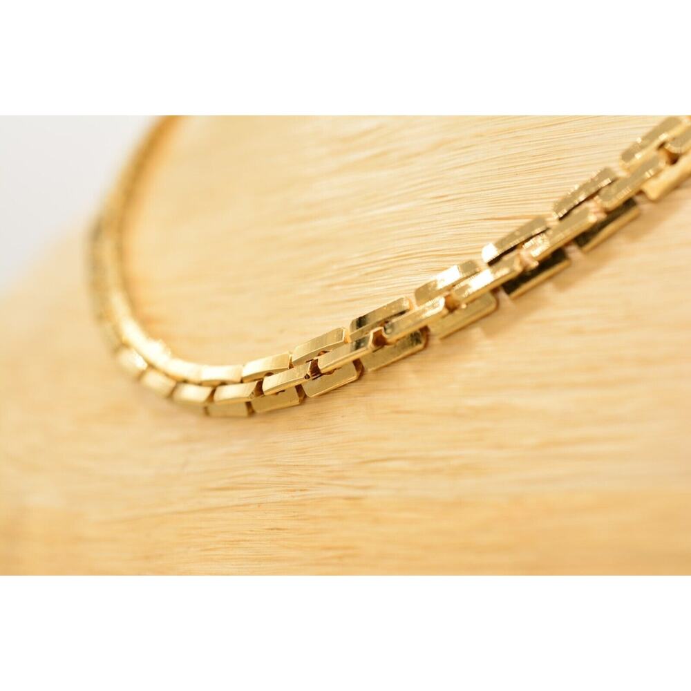Givenchy Vintage Collar Chain Necklace Chunky Boxed Linked Gold Signed 80s BinA - Picture 10 of 12